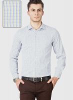 Mark Taylor Yellow Check Slim Fit Formal Shirt