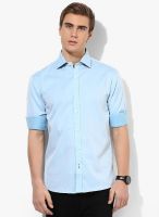 Selected Aqua Blue Slim Fit Casual Shirt