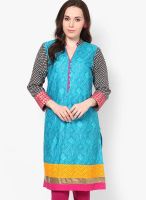 Shree Blue Printed Kurtis