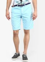 Superdry Blue Solid Shorts