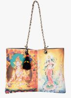 The House of tara Multicoloured Canvas Handbag