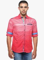 The Indian Garage Co. Red Check Slim Fit Casual Shirt