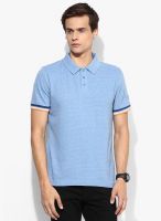 Tom Tailor Blue Solid Polo T-Shirt