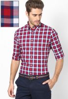 Tommy Hilfiger Red Regular Fit Casual Shirt