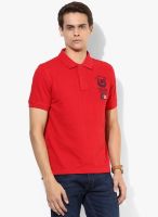 U.S. Polo Assn. Red Solid Polo T-Shirt