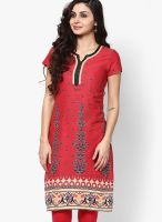 Aurelia Red Printed Kurtas