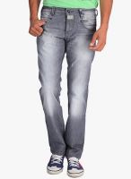 Blacksoul Grey Mid Rise Slim Fit Jeans