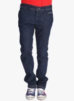 Blacksoul Navy Blue Mid Rise Slim Fit Jeans