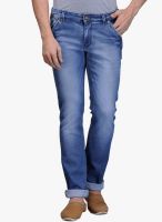 Canary London Blue Mid Rise Regular Fit Jeans