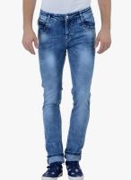 Cobb Blue Mid Rise Slim Fit Jeans