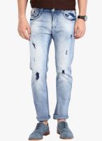 Code 61 Light Blue Mid Rise Slim Fit Jeans