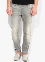 Ed Hardy Grey Low Rise Skinny Fit Jeans