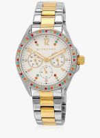Giordano A2002-33 Golden/White Analog Watch