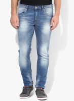 Jack & Jones Blue Mid Rise Slim Fit Jeans (Glenn)