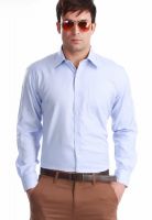 Jogur Solid Light Blue Formal Shirt