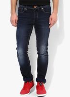 Numero Uno Blue Mid Rise Slim Fit Jeans