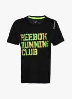 Reebok Re Ss Run Black T-Shirt