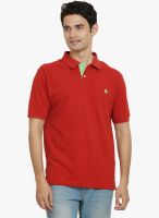 Thisrupt Red Solid Polo T-Shirt