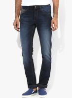 Turtle Blue Mid Rise Slim Fit Jeans