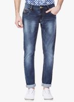 Vintage Blue Mid Rise Slim Fit Jeans