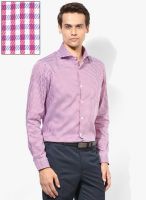 Arrow Pink Checks Slim Fit Formal Shirt