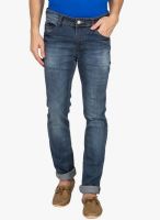 DERBY JEANS COMMUNITY Blue Mid Rise Slim Fit Jeans