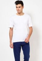 FREECULTR White Solid Henley T-Shirts