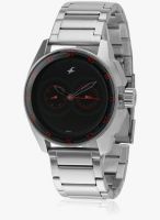 Fastrack Ne3089Sm06-Db882 Silver/Black Analog Watch