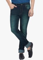 High Star Blue Mid Rise Slim Fit Jeans