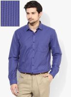 Independence Blue Striped Slim Fit Formal Shirt Independence Blue Striped Slim Fit Formal Shirt