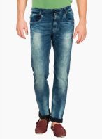 Mufti Blue Mid Rise Skinny Fit Jeans