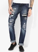 Numero Uno Blue Mid Rise Slim Fit Jeans