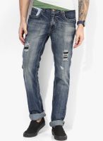 Numero Uno Blue Mid Rise Slim Fit Jeans