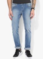 Numero Uno Blue Mid Rise Slim Fit Jeans