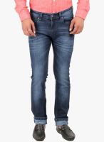 Oxemberg Blue Mid Rise Slim Fit Jeans