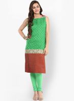 Prakhya Green Embellished Kurtas