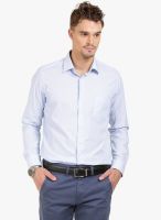 Thisrupt Blue Solid Slim Fit Formal Shirt