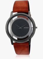 Titan 1577Tl02 Red/Black Analog Watch