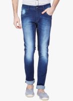 Vintage Blue Mid Rise Slim Fit Jeans
