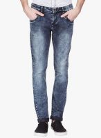 Vintage Blue Mid Rise Slim Fit Jeans
