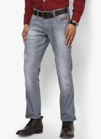 Wrangler Grey Low Rise Slim Fit Jeans