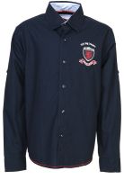 612 Ivy League Navy Blue Casual Shirt