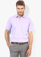 Arrow Lavender Solid Regular Fit Formal Shirt