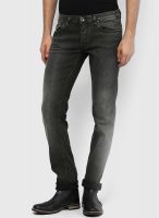 Gas Olive Low Rise Slim Fit Jeans