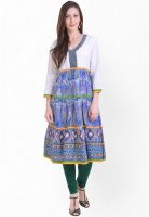 Libas Cream Printed Kurtas