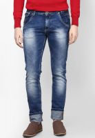 Mufti Washed Blue Narrow Fit Jeans
