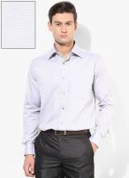 Raymond Light Blue Checks Regular Fit Formal Shirt