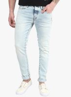 Selected White Solid Skinny Fit Jeans