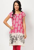 W Pink Printed Kurtis