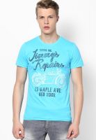 s.Oliver Blue Round Neck T-Shirt